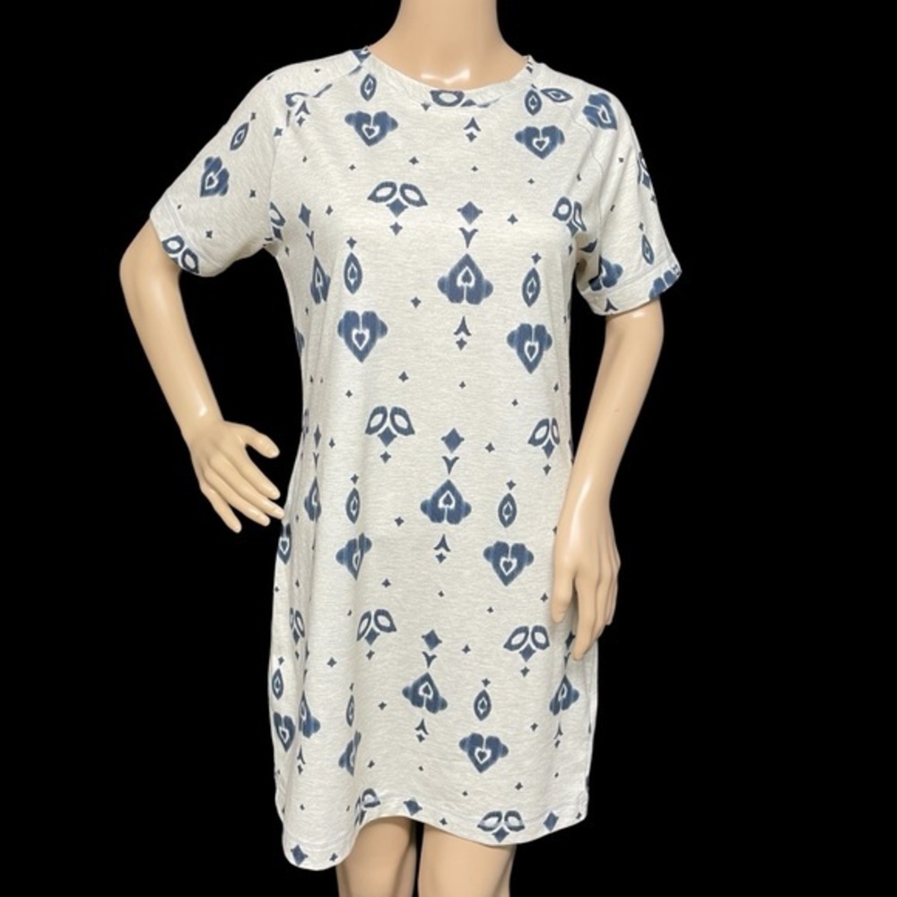 Helly Hansen Ivory S Reg Lia Geometric Midi Dress in EUC